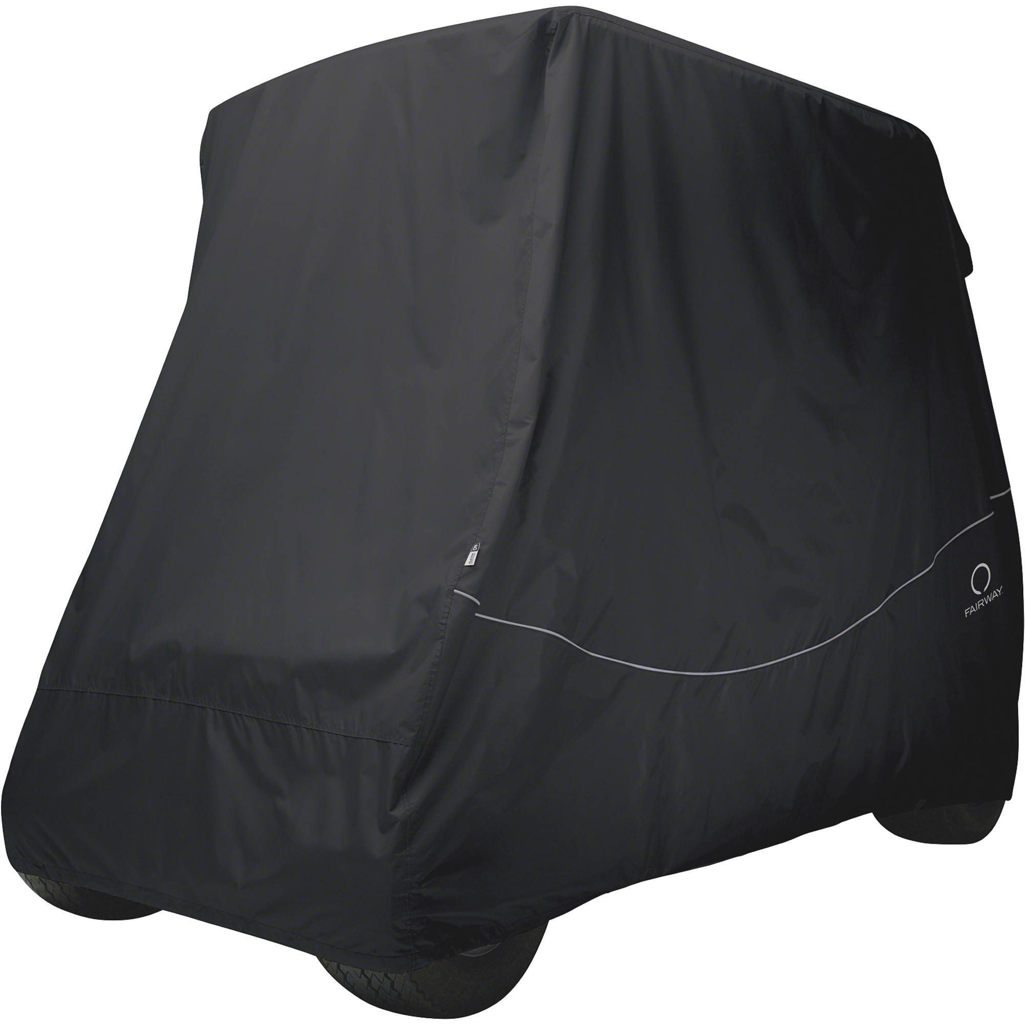 Classic Accessories Fairway Golf Cart Quick-Fit Cover, Short Roof, Black, Model# 40-063-330401-00